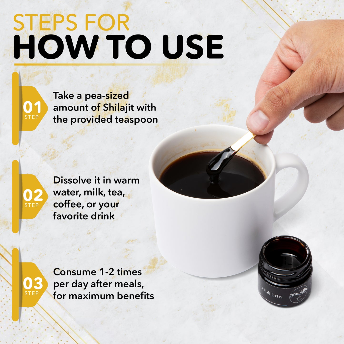 Shilajit puro y natural